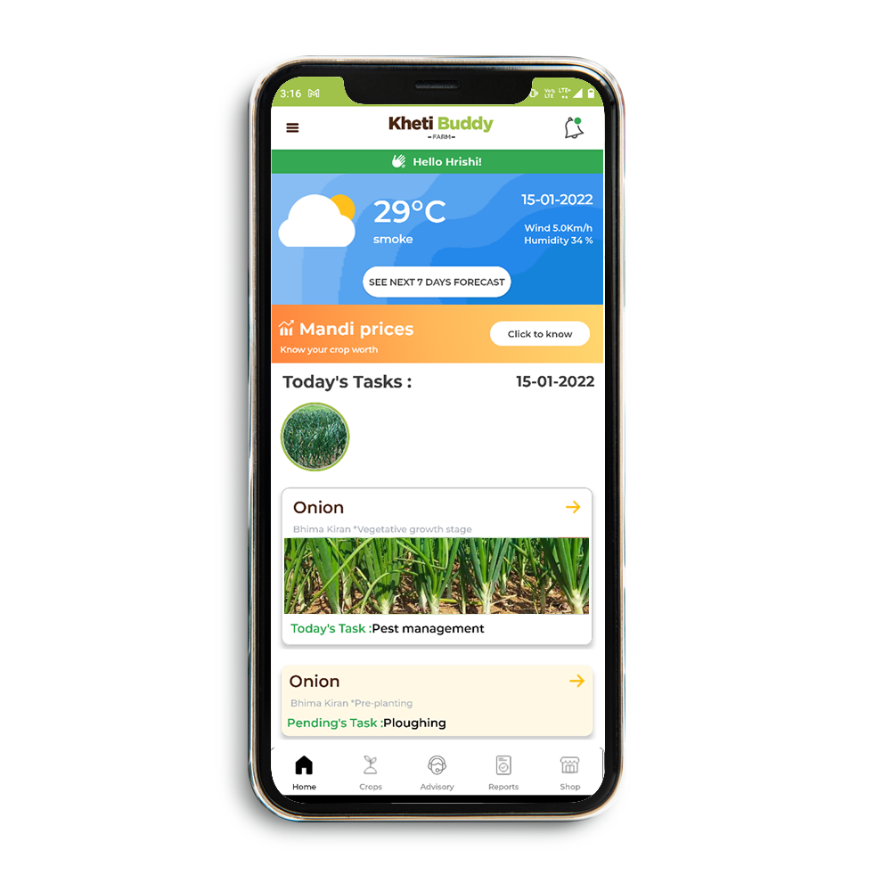 screenshot of Kheti Buddy